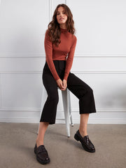 Charlie B. Wide Leg Ponte Pant