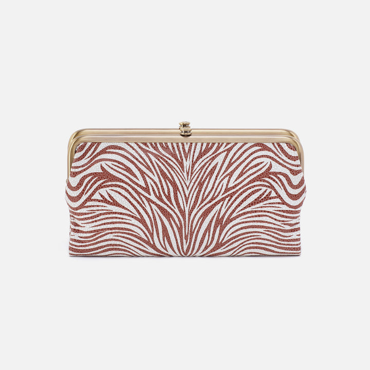 HOBO Lauren Printed Clutch-Wallet- Ginger Zebra