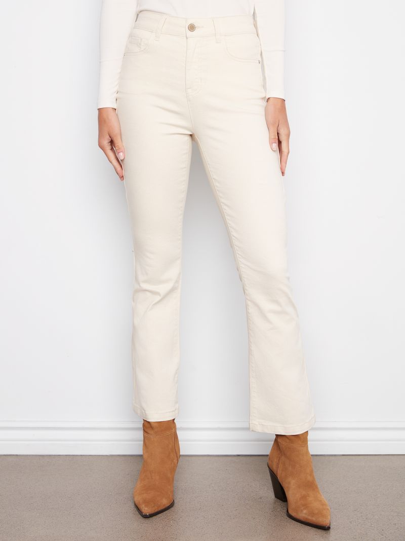 Charlie B, Twill Bootcut- Natural