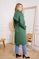 Long Belted Trench Coat- 2 Colors!