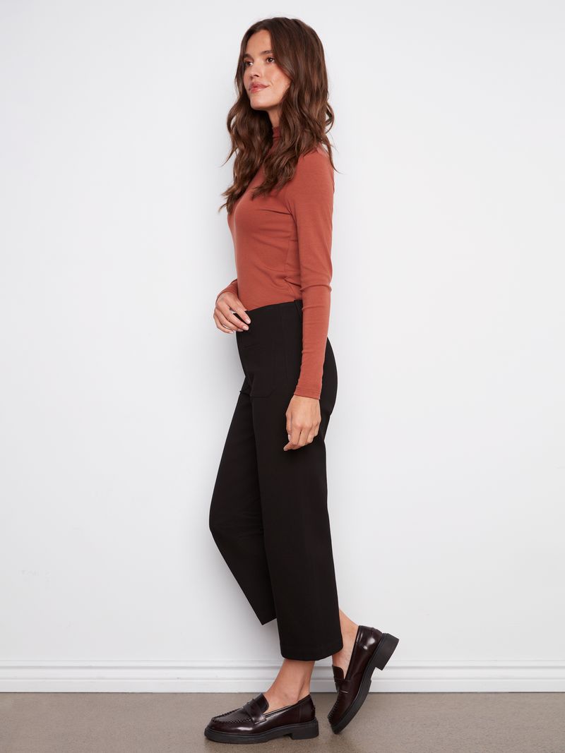 Charlie B. Wide Leg Ponte Pant