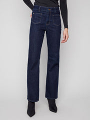 Charlie B. Patch Pocket Flare Jeans