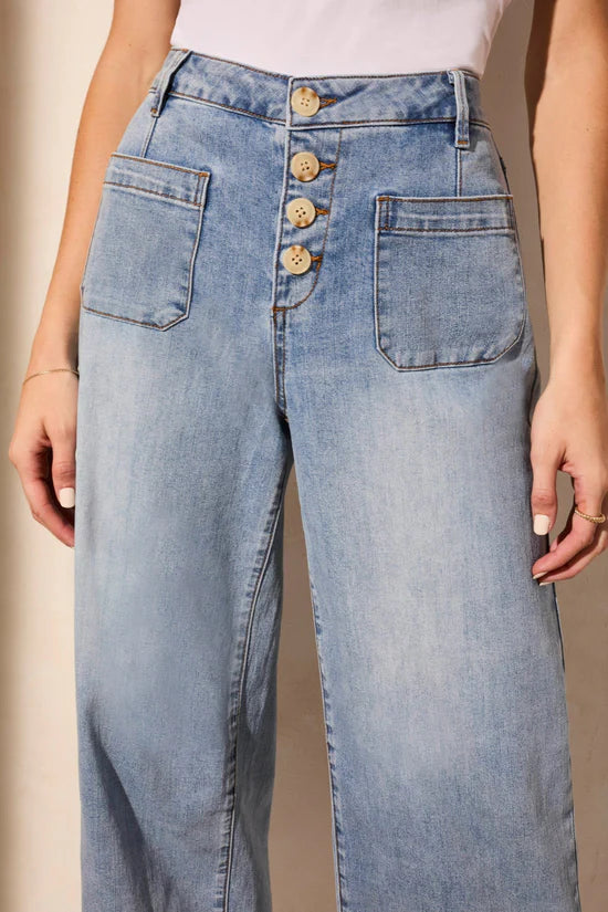 Audrey Wide Leg Crop Jeans