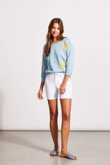 Tribal Audrey Girlfriend Short- White Braided