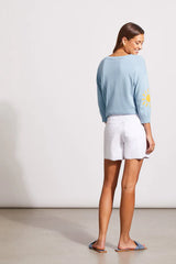 Tribal Audrey Girlfriend Short- White Braided