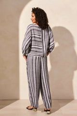 Tribal Striped Dolman Top