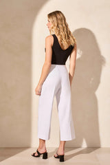 Tribal Flatten It Pull-On Capri With Eyelet Detail