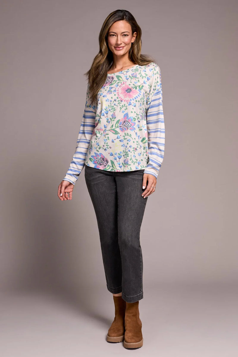 Tribal Crew Neck Combo Print Top- Multiple Prints