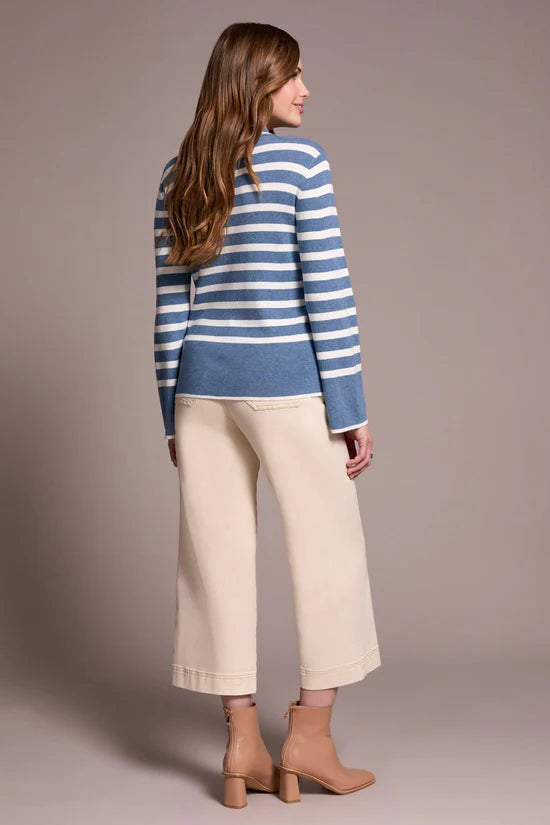 Tribal Lightweight Striped Mock- 2 Colors