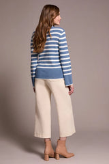 Tribal Lightweight Striped Mock- 2 Colors