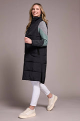 Tribal Longline Zip-Front Quilted Vest- 4 Colors!
