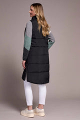 Tribal Longline Zip-Front Quilted Vest- 4 Colors!