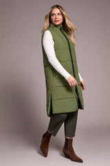 Tribal Longline Zip-Front Quilted Vest- 4 Colors!