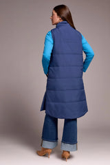 Tribal Longline Zip-Front Quilted Vest- 4 Colors!