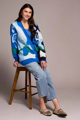 Tribal Abstract Jacquard Cardi