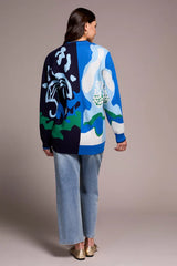 Tribal Abstract Jacquard Cardi
