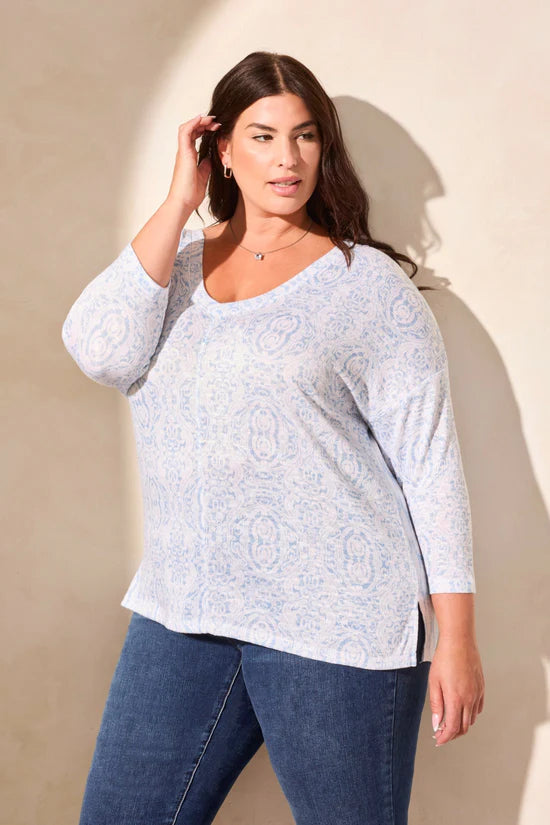 Tribal Two-Way Print Dolman Top- 3 Prints!
