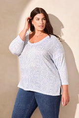 Tribal Two-Way Print Dolman Top- 3 Prints!