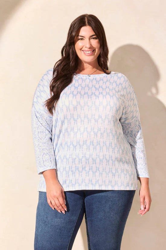 Tribal Two-Way Print Dolman Top- 3 Prints!