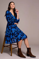 Tribal Nightfall Embroidered Jacquard Dress
