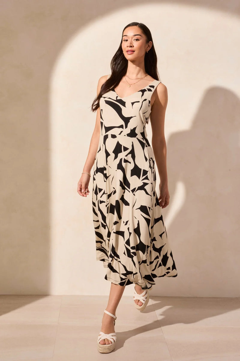 Tribal Print High/Low Jersey Dress- 2 Prints