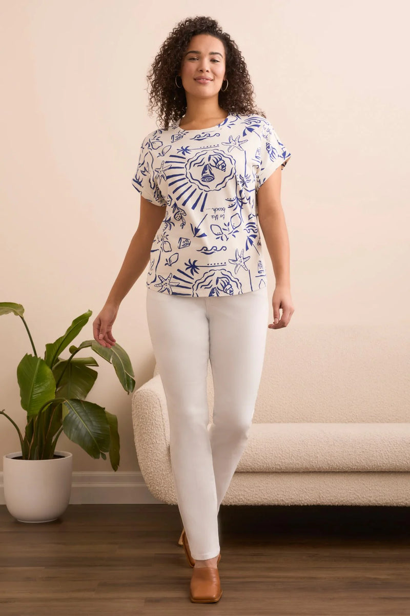 Tribal Beach Print T-Shirt