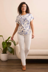 Tribal Beach Print T-Shirt