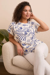 Tribal Beach Print T-Shirt