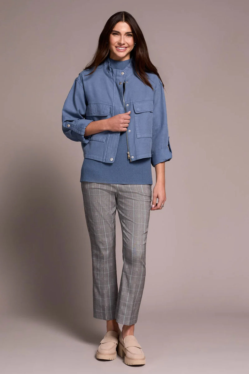 Tribal Slate Blue Slub Twill Jacket