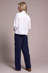 Tribal Poplin 3/4 Sleeve Shirt- 2 Colors