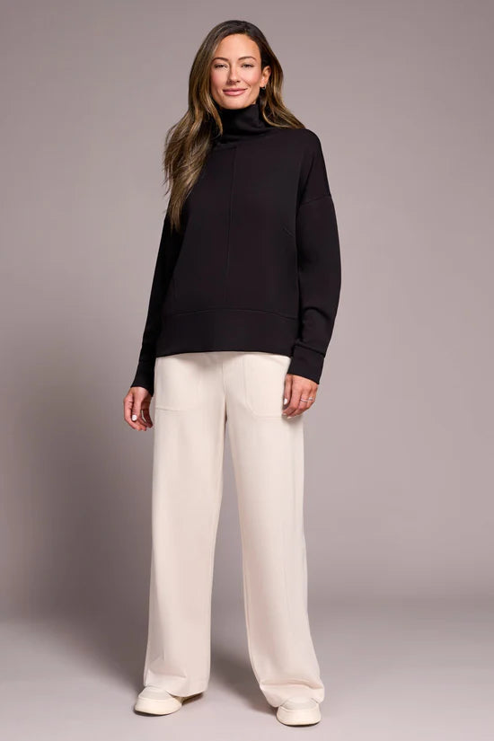Tribal Techno Lux Funnel Neck Top- 3 Colors