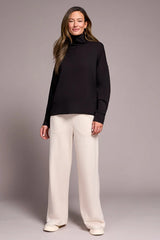 Tribal Techno Lux Funnel Neck Top- 3 Colors