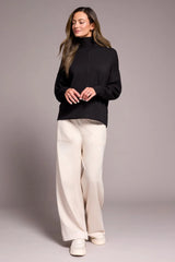Tribal Techno Lux Funnel Neck Top- 3 Colors