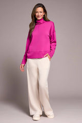 Tribal Techno Lux Funnel Neck Top- 3 Colors