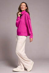 Tribal Techno Lux Funnel Neck Top- 3 Colors
