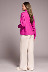 Tribal Techno Lux Funnel Neck Top- 3 Colors