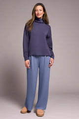 Tribal Techno Lux Funnel Neck Top- 3 Colors