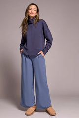 Tribal Techno Lux Funnel Neck Top- 3 Colors