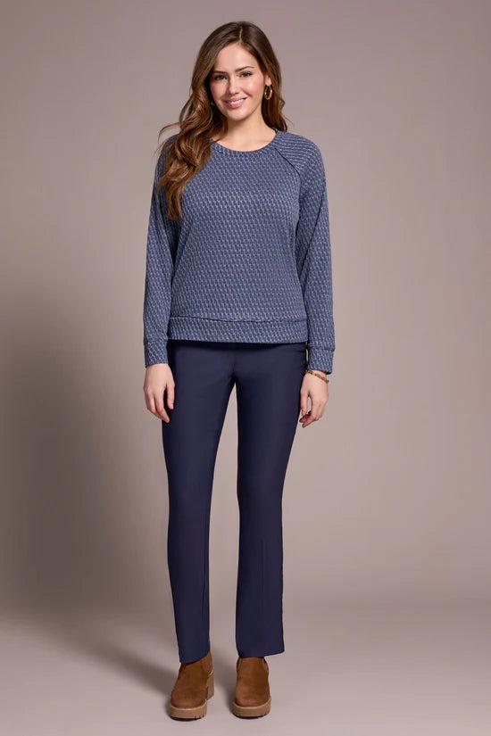 Tribal Textured Knit Raglan Top- 2 Colors