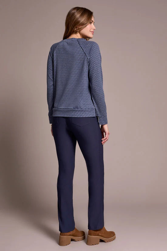 Tribal Textured Knit Raglan Top- 2 Colors