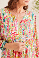 Tribal Paisley Party 3/4 Sleeve Blouse