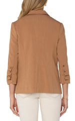 Liverpool Fitted Blazer with Ruched Sleeves
