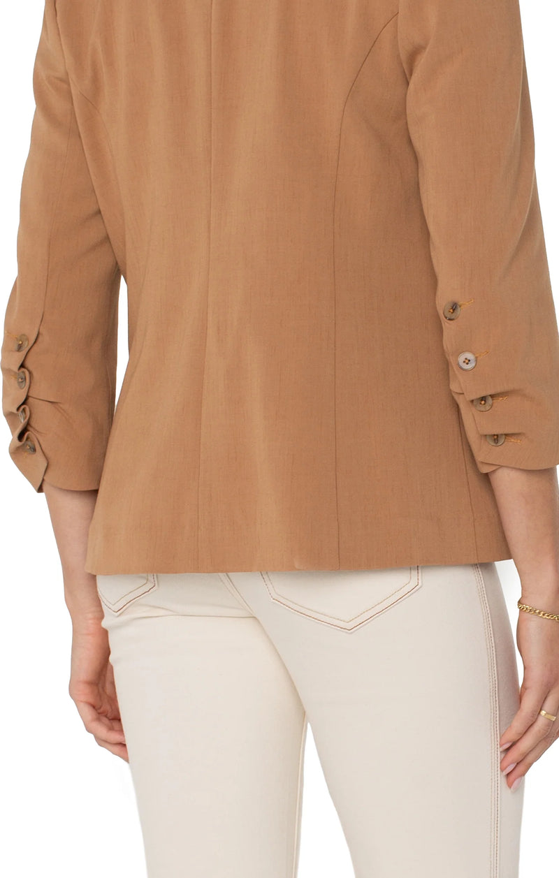 Liverpool Fitted Blazer with Ruched Sleeves