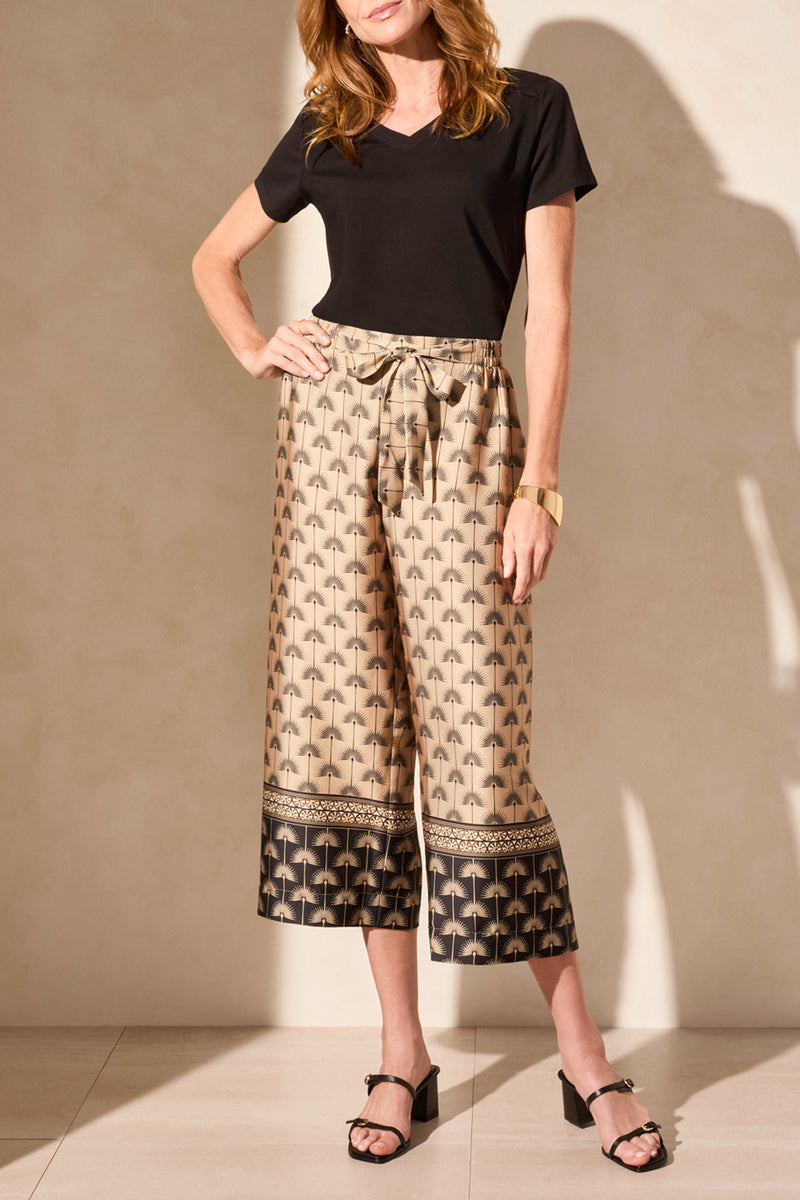 Tribal Flowy Border Print Pant