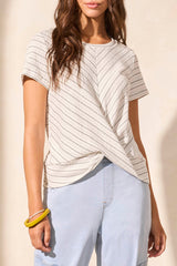 Tribal Twist Knot Textured Crew- 2 Colors