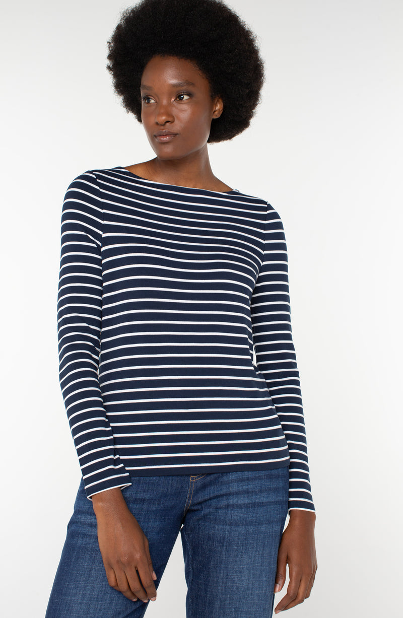 Liverpool Striped Boatneck- 2 Colors