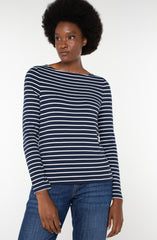 Liverpool Striped Boatneck- 2 Colors