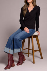 Tribal Waffle Knit Henley- 9 Colors!
