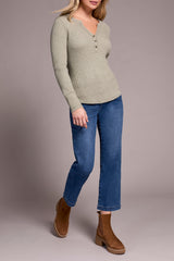 Tribal Waffle Knit Henley- 9 Colors!
