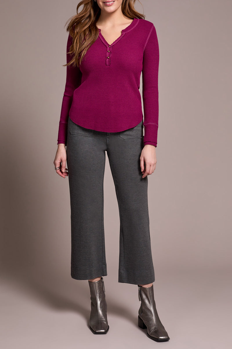 Tribal Waffle Knit Henley- 9 Colors!